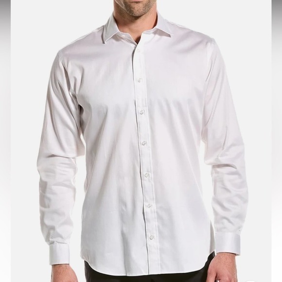 Alton Lane Men’s Mercantile Tailored Fit White Dress Shirt XL NWT - Picture 1 of 7